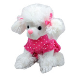 Cachorro Pelucia Poodle Branco