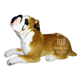 Cachorro Pelucia Realista Buldogue