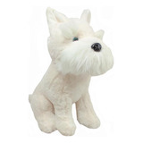 Cachorro Pelucia Schnauzer Branco