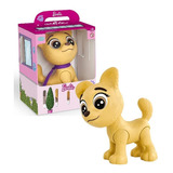 Cachorro Pet Da Barbie Taffy Hora Do Passeio 20cm Com Guia