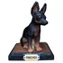 Cachorro Pinscher Estatueta Preto Lindo Memória Lembrança