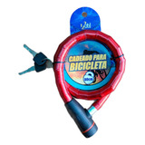 Cadeado Articulado Moto Bicicleta Portão Antifurto 100cm Cor Vermelho