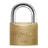 Cadeado Papaiz Pequeno Cr 20mm Latão Maciço 2 Chaves Cor Dourado