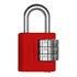 Cadeado Segredo Senha Vermelho Armário Mochila 25mm Stam