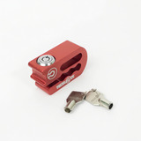 Cadeado Trava De Disco Para Motos Universal Tecklock Cor Vermelha