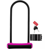 Cadeado Trava U lock Onguard 8152 Chave Bike Moto Cores Neon Cor Rosa Pink