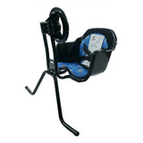 Cadeira Bicicleta Frontal Dianteira Cadeirinha Com Volante Cor Preto