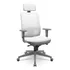 Cadeira Brizza Grafite Branca Pres. Base Piramidal Sincron
