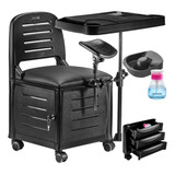 Cadeira Cirandinha Manicure Pedicure Com Apoio Pernas Mesa