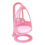 Cadeira De Balanço Rosa Para Kelly E Bebê Da Boneca Barbie 