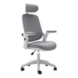Cadeira De Escritório Astra Ergonômica Elements Cinza Branco