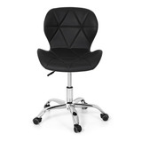 Cadeira De Escritório Império Brazil Business Slim Ergonômica Preta Com Estofado De Couro Sintético