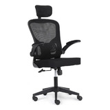 Cadeira De Escritório Moob Veneza Presidente Ergonômica Com Apoio Ajustável Para Cabeça Braços E Lombar Base Giratória Com Sistema Relax Ajuste De Altura E Rodas Em Poliuretano Anti Riscos