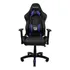 Cadeira De Escritório Mymax Mx12 Gamer Ergonômica  Preto E Azul Com Estofado De Tecido Sintético Pu