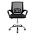 Cadeira De Escritorio Office Diretor Detroit Baixa Com Regulagem Giratória Tecido Mesh Preta Baba Shop Detroi Cor Preto