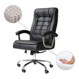 Cadeira De Escritório Presidente Ergonômica Big Com 42 Molas Ensacadas  Revestimento Pillow Top No Assento E Encosto  Sistema Relax Com Trava  Cadeiras Inc Preta