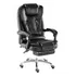 Cadeira De Escritório Python Fly Presidente Com Apoio Para Os Pés Cor Preto Material Do Estofamento Couro Sintético
