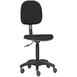 Cadeira De Escritório Secretária Giratória Com Rodinhas Tecido - Qualiflex