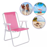Cadeira De Praia Rosa
