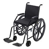 Cadeira De Rodas Almofadada Dobrável 90kg C Frete Grátis