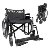 Cadeira De Rodas Assento Extra Largo 62cm Até 180kg Dellamed