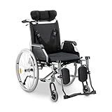Cadeira De Rodas D700 T44 Reclinável Em Alumínio Dobrável Até 130 Kg Dellamed