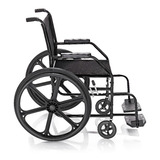 Cadeira De Rodas Dobrável Pneu Antifuro Até 90kg Confortável