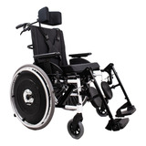 Cadeira De Rodas Ma3r Alumínio Reclinável Branca Ortomobil Cor Branco 44cm