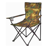 Cadeira Dobravel Camuflada Camping