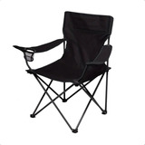 Cadeira Dobrável Oasis Neoblue Preta Suporta 120kg   Portátil  Com Apoio De Braço E Porta copos   Ideal Para Camping E Piqueniques C  Bolsa De Transporte