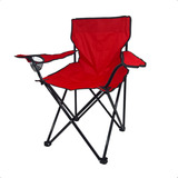 Cadeira Dobrável Oasis Neoblue Vermelha Suporta 120kg Portátil Com Apoio De Braço E Porta copos Ideal Para Camping E Piqueniques C Bolsa De Transporte