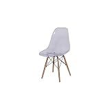 Cadeira Eames Wood Transparente