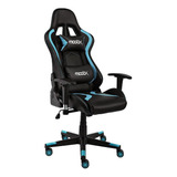 Cadeira Gamer Moobx Thunder Preto E Azul Cor Azul preto Material Do Estofamento Poliuretano