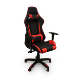 Cadeira Gamer Panther Com Encosto Reclinável Preta vermelha