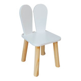 Cadeira Infantil Orelha Coelho Cor Branco