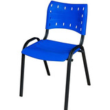 Cadeira Iso Comercial Igreja Escola Clinica Oferta Azul Full