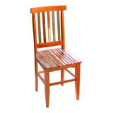 Cadeira Mineira Madeira De Demolição Peroba Rosa - Pátina Cm