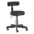 Cadeira Mocho Encosto Slim Assento Preto
