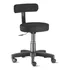 Cadeira Mocho Giratorio Renaflex Slim Corano Preto