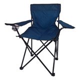 Cadeira Para Camping Dobravel Portatil Oasis 120 Kg Azul Esc