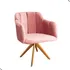 Cadeira Para Mesa Jantar Poltrona Ágata Decorativa Giratória