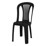 Cadeira Plastica Bistro Preta