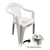 Cadeira Poltrona Plástica Resistente Área De Lazer Piscina