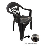 Cadeira Poltrona Plastica Resistente