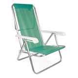 Cadeira Praia Aluminio Reforcada