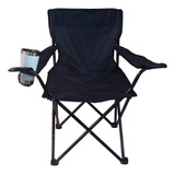 Cadeira Reforçada Camping Dobrável Bolsa E Porta Copos Idea