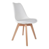 Cadeirajantar Empório Tiffany Saarinen Base Wood branco  1 U Estrutura Da Cadeira Branco