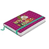 Caderneta De Anotação Hanna Barbera Flintstones Baby Pebbles And Bam Bam Fundo Rosa - Urban - 14x9,5 Cm
