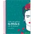 Caderno C/d 10 Matérias Frida Kahlo Capa Sortida Jandaia