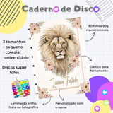 Caderno De Disco Personalizado Médio Colegial Vários Temas 